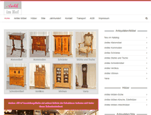 Tablet Screenshot of antik-im-hof.de